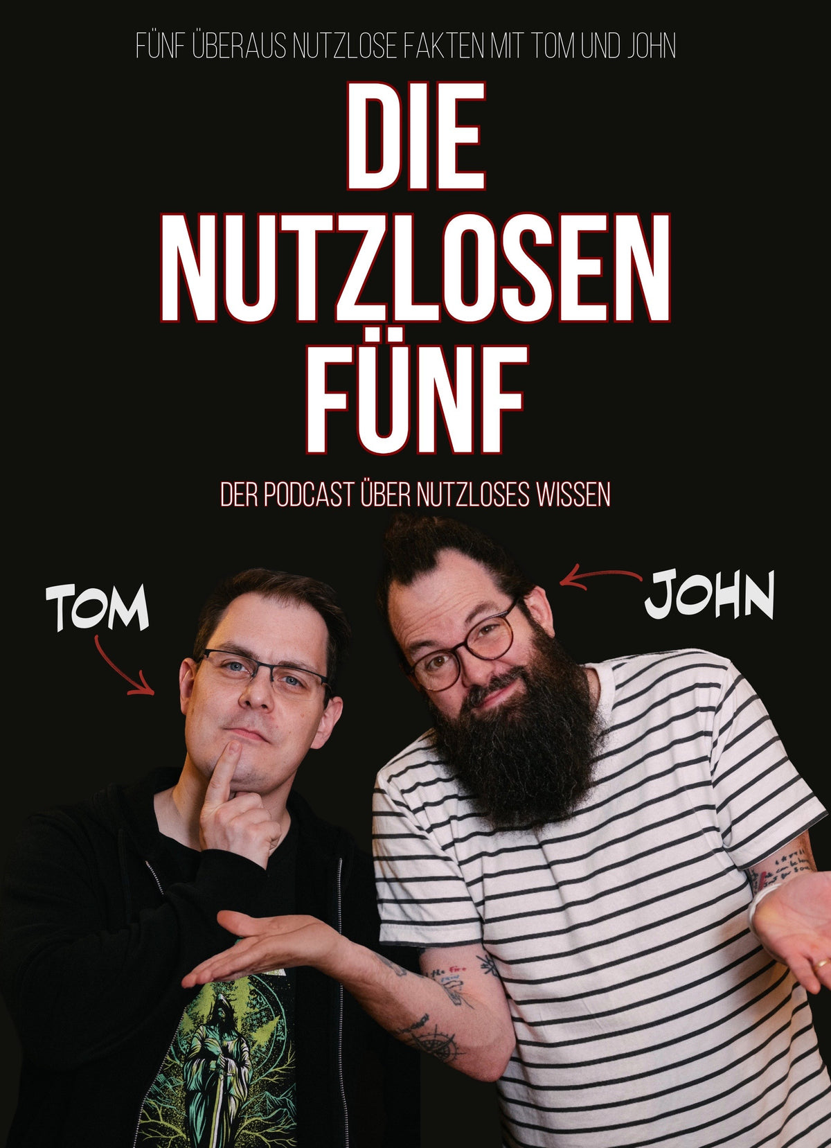 LIVE Podcast - 5 überaus nutzlose Fakten mit Tom und John