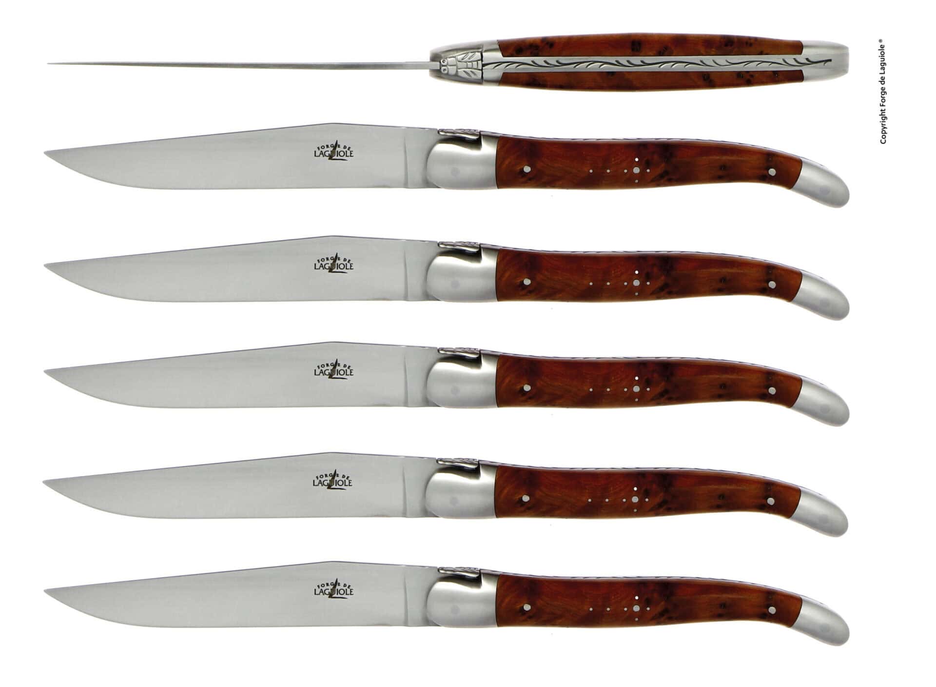 FORGE DE LAGUIDER, Set von 6 Tafelmesser