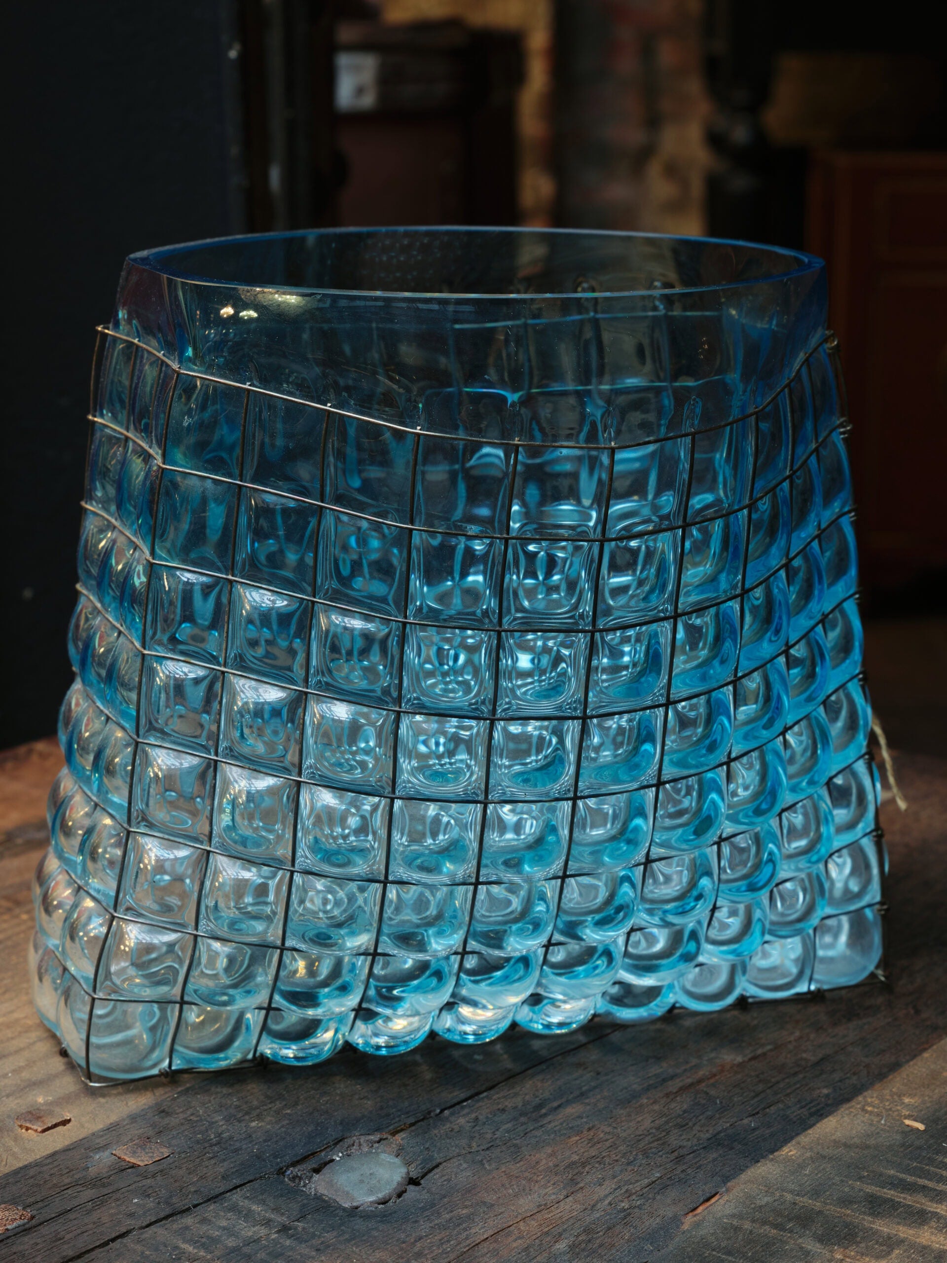 VANESSA MITRANI,  Vase Grid Big Ice Blue